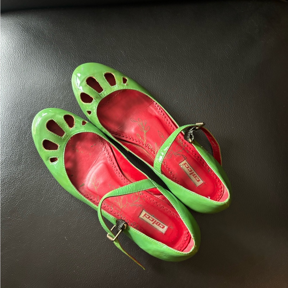 Colcci Jade Patent Leather Mary Jane flats